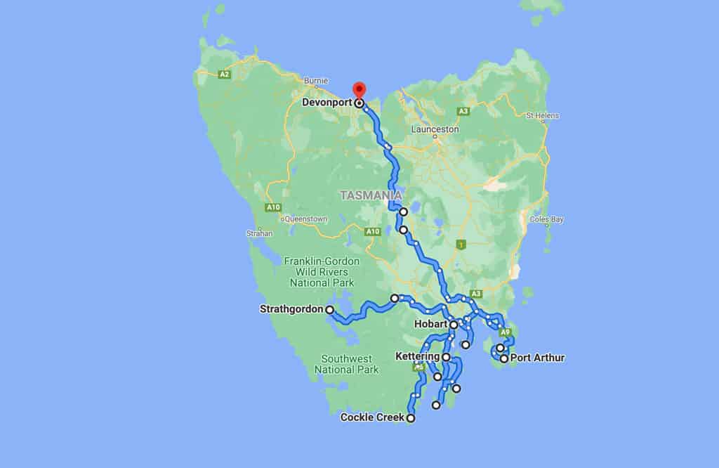 Middle Tasmania Itinerary