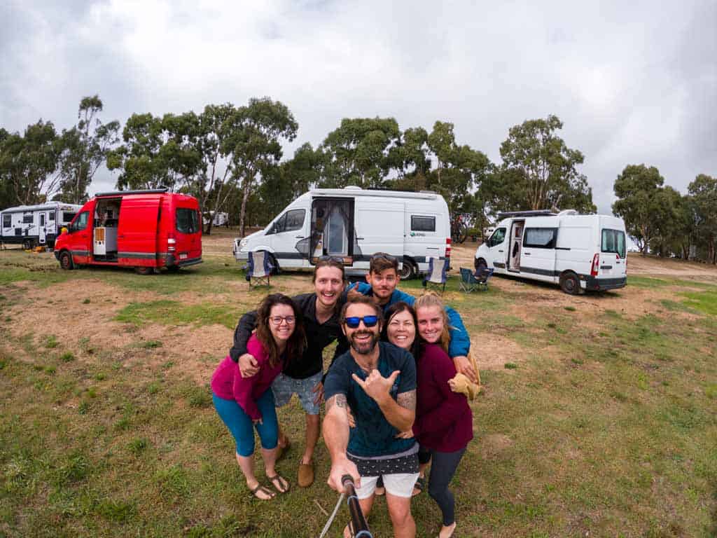 Van Life Group At Campground