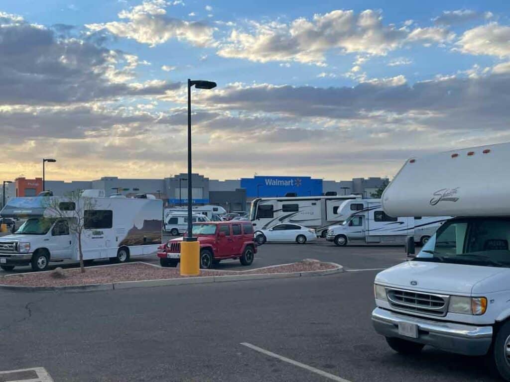 overnight parking at wal mart feature