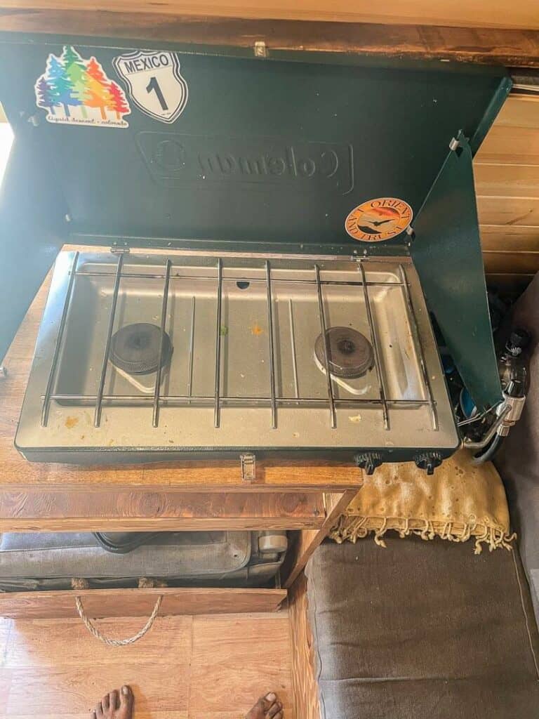 Ford350 Bobby camp stove