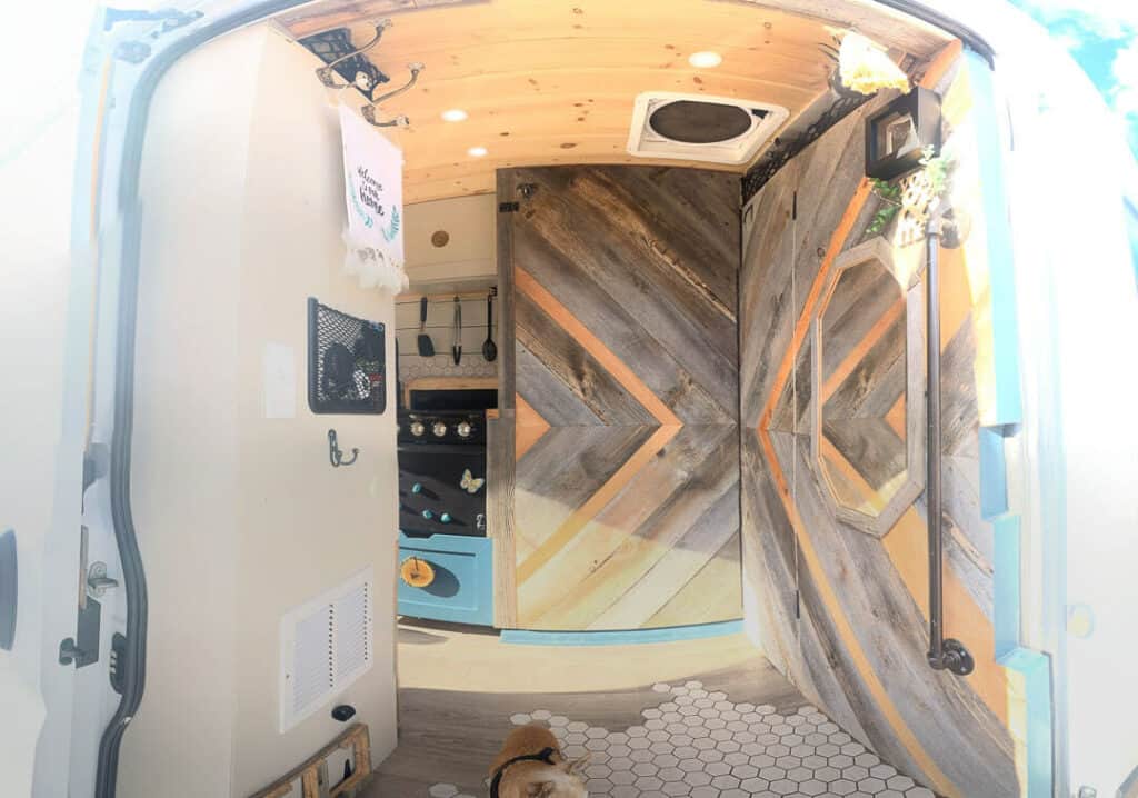 campervan bathroom and bulkhead doors
