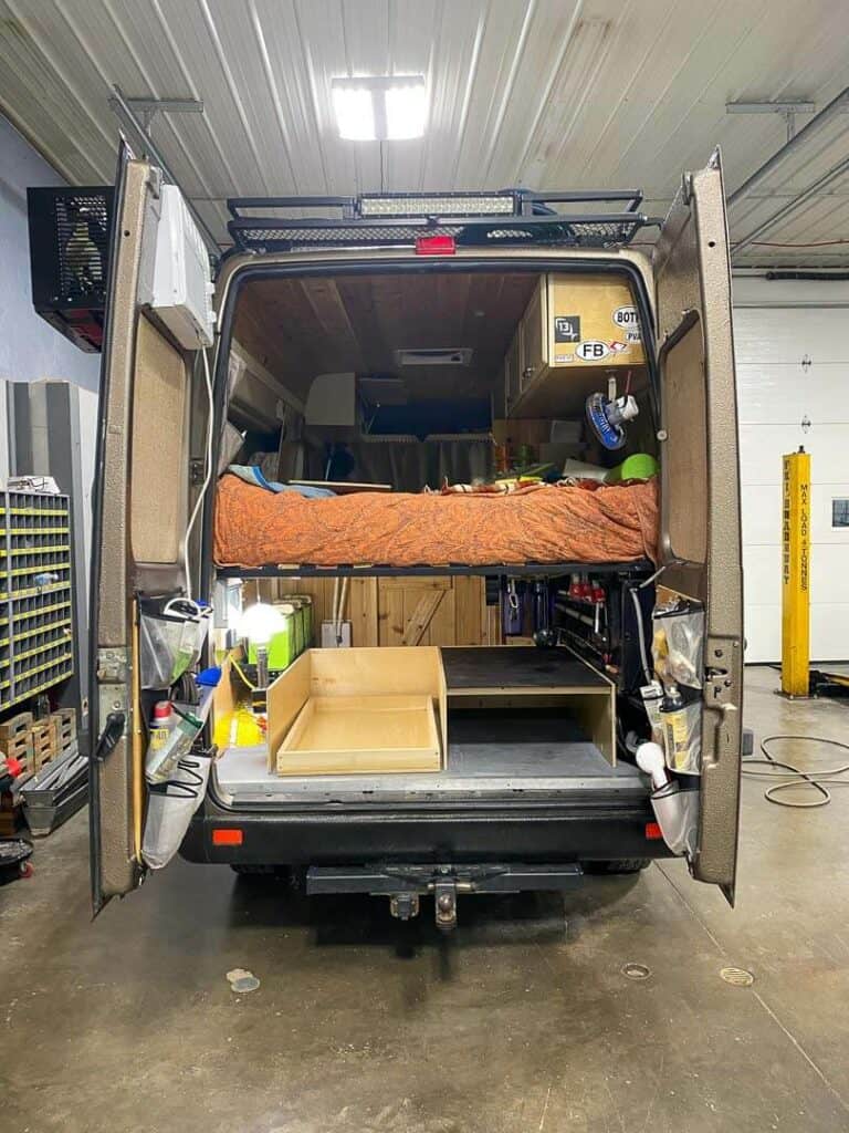 building out a van garage