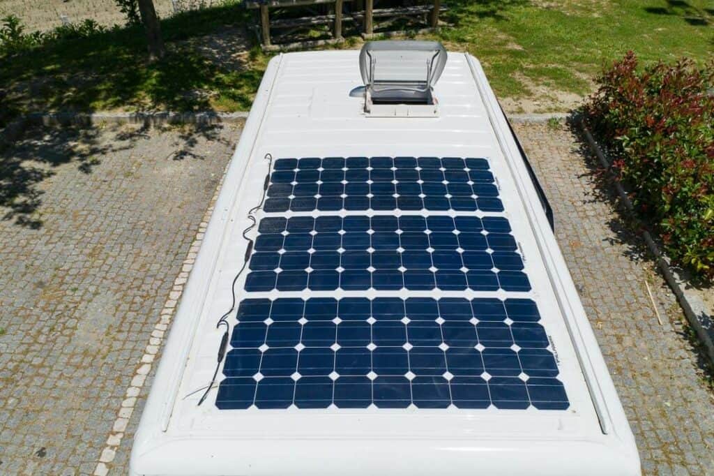 camper van solar setup